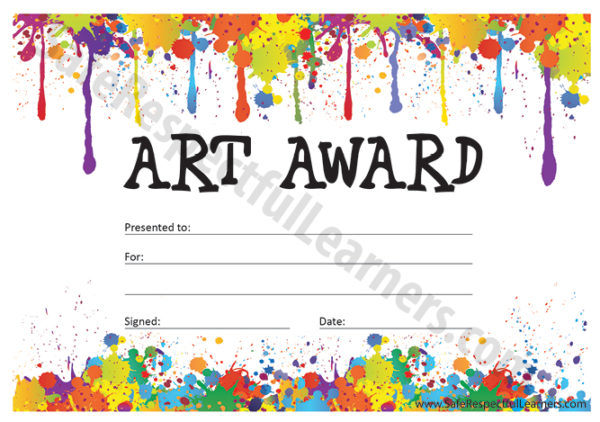 Art Awards - Safe Respectful Learners