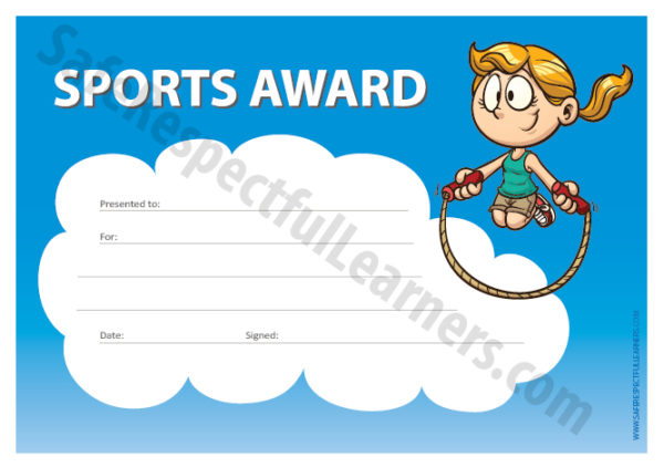 Classroom Printables - Sports Awards