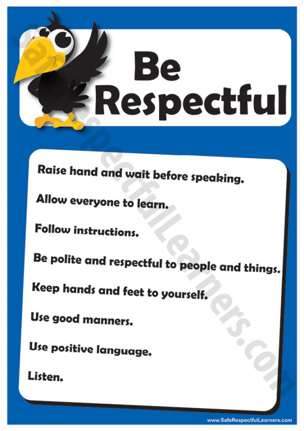 Crow Posters - Safe Respectful Learners