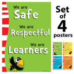 Suess-style poster - Safe Respectful Learners