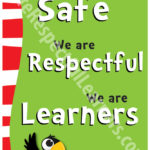 Suess-style poster - Safe Respectful Learners