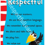 Suess-style poster - Safe Respectful Learners