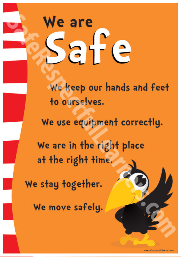 Suess-style poster - Safe Respectful Learners