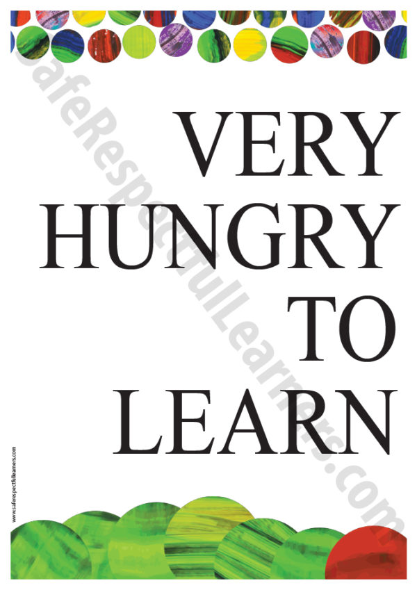 Very Hungry Posters - Classroom Printables