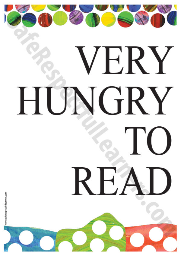 Very Hungry Posters - Classroom Printables