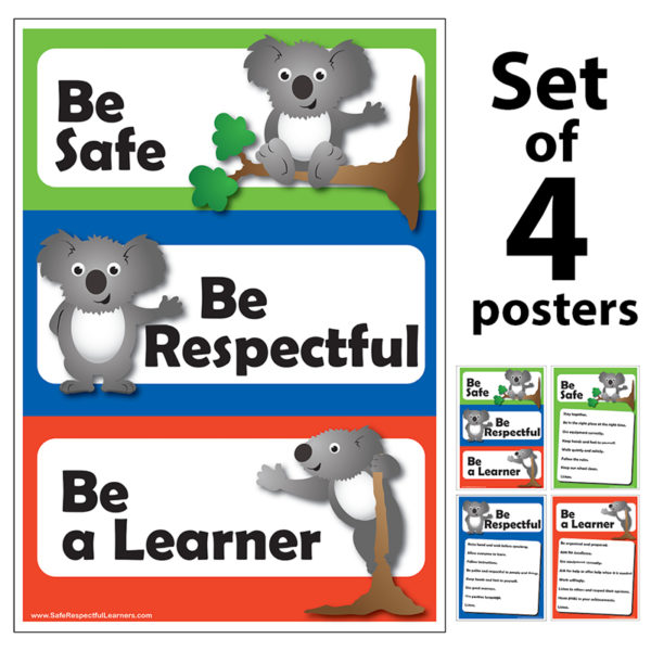 Koala Posters - Safe Respectful Learners